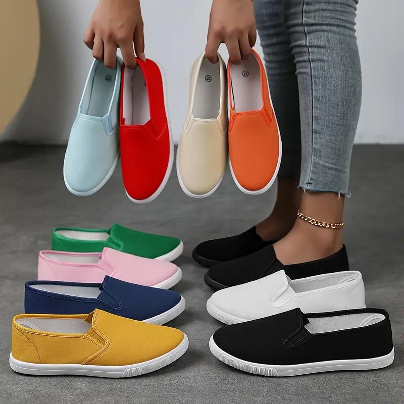 Scarpe bianche da uomo e da donna, scarpe di tela con tacco basso, copriscarpe da donna, piedi piatti, pedalare con un piede solo, scarpe da tavola casual da coppia
