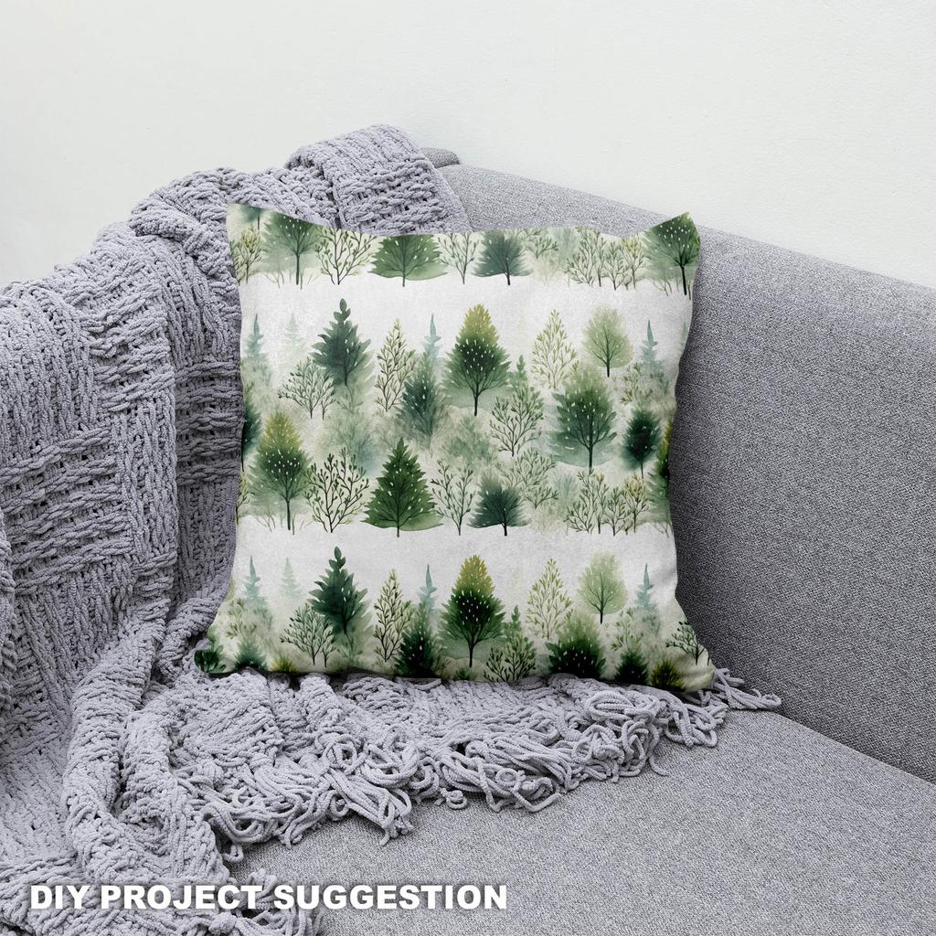 Royal Samt Stoff Polyester Zum Nähen - Motiv Landschaft - Rdx2090