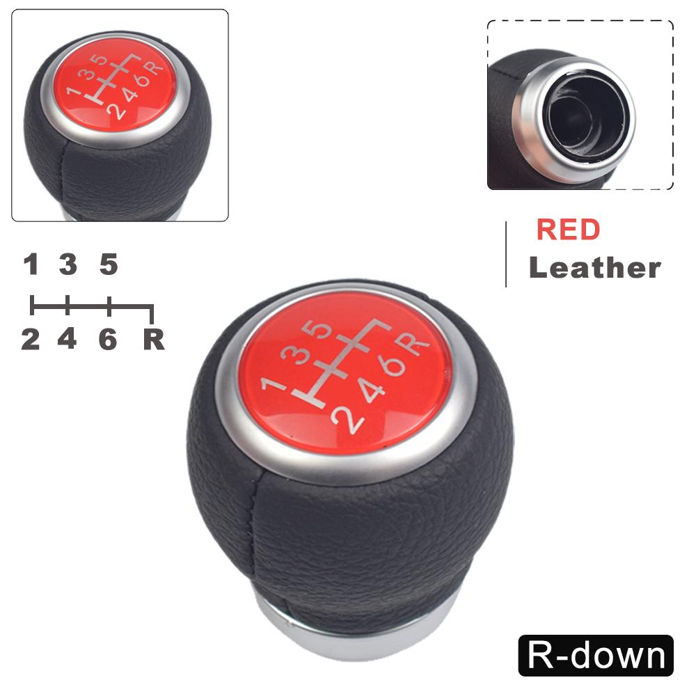 Buton schimbător de viteze pentru mașină, cu 6 viteze, cap din piele, manetă schimbător de viteze, pentru Subaru Legacy Outback Forester Impreza STI