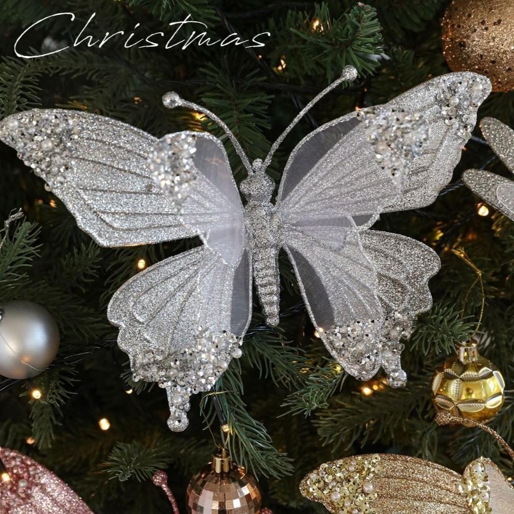Glitter Dragonfly Hanging Decoration Sparkling Christmas Tree Decorations Atmosphere Layout
