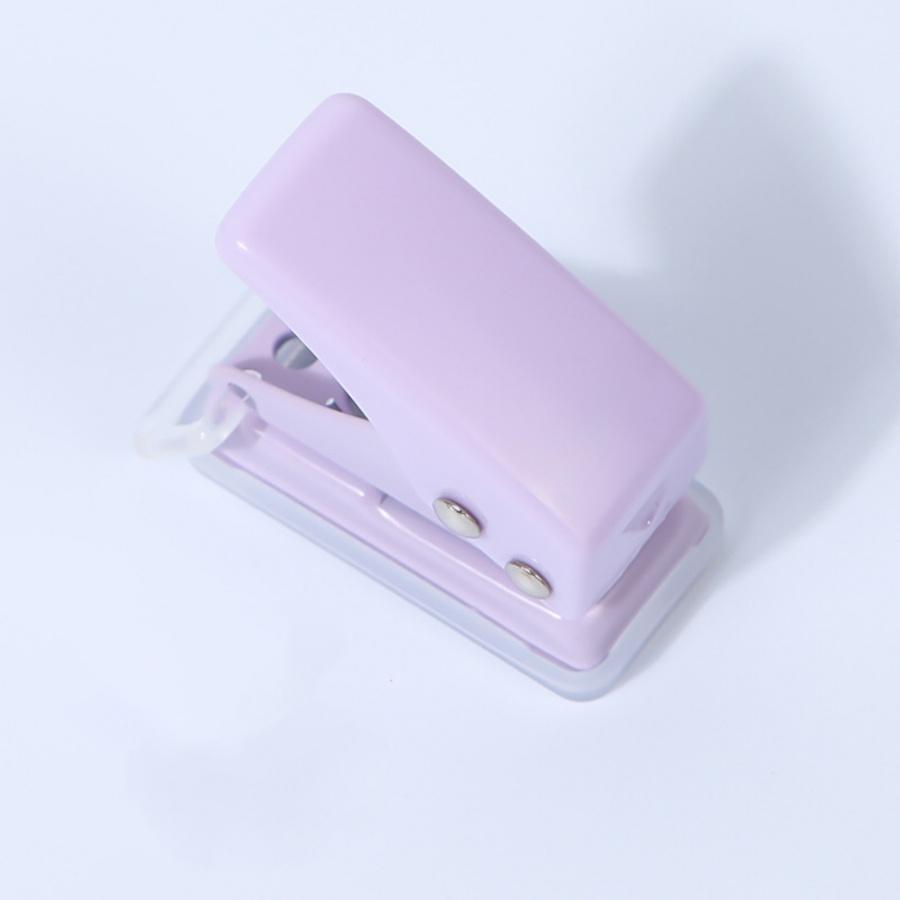 1PC mini single hole puncher DIY circular hole manual loose leaf paper 6mm punching machine student office stationery