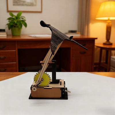 Elektrisches Holz-Mantarochen-Ornament-Automaton mit lebensechter Schwimmbewegung Ozean-Dekor für Schreibtisch, Tischplatte, Zuhause, Geschenk