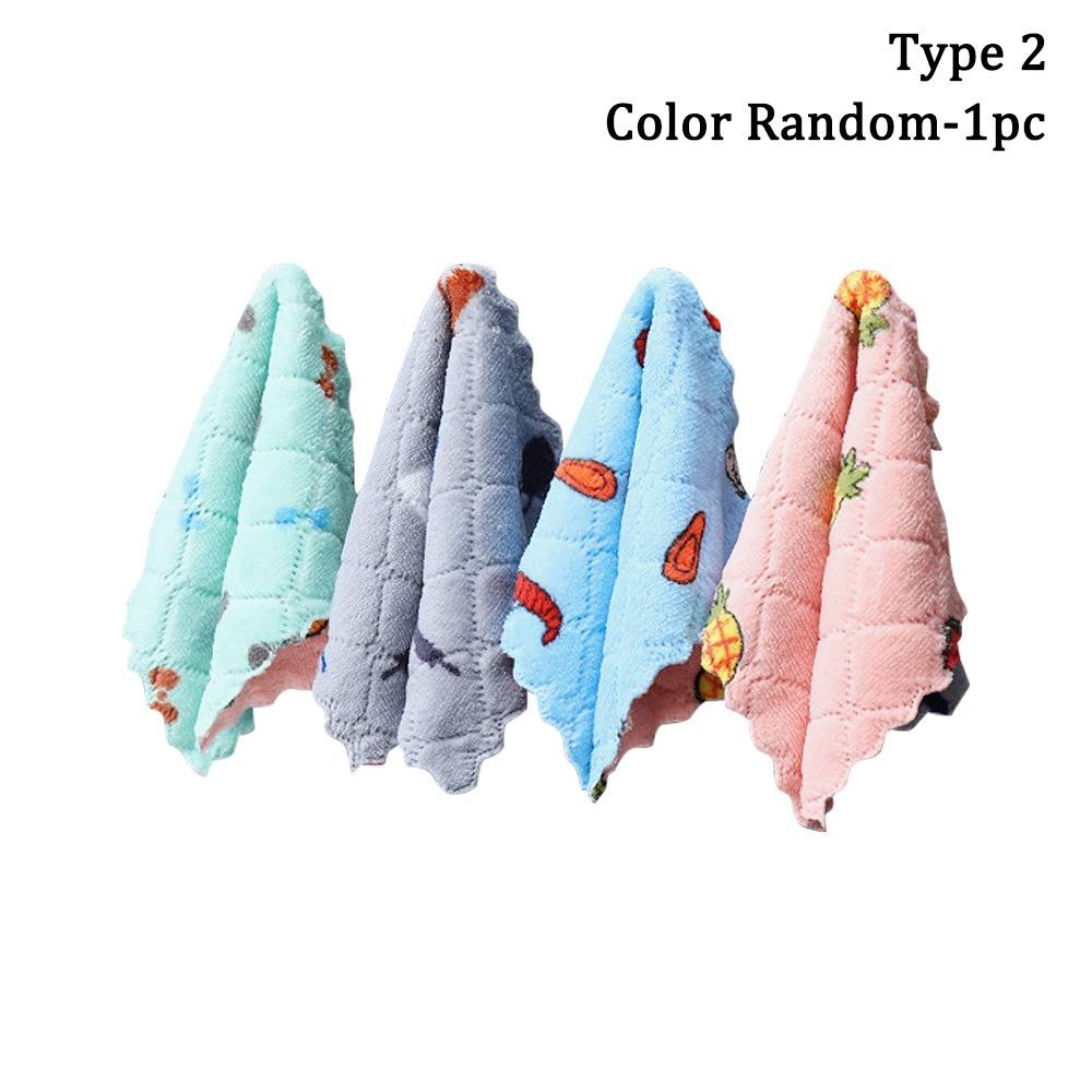 Scouring Pad Cleaning Towels Microfiber Dishcloths Washcloth New Kitchen Rags  House Kitchen
