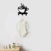 1pc Key Holder Rack Wall Mounted-Modern Coffee Time Decor Key Organizer with 3 Hooks Hook for Wall, Iron Art, Coat Hanger