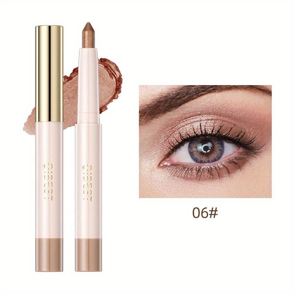 6 Farben Lidschattenstift, Matt Perlglanz Lidschattenstift Textmarker Konturenstift Aufhellender langanhaltender Lidschattenstift Augen-Make-up-Stift