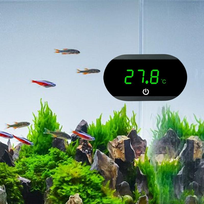 Fish Tank Thermograph Tank Thermograph Aquarium Temperature Measurement LED Display Thermograph For Fish Axolotl Accurate