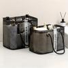 Portable Shower Caddy For College Dorms - Foldable Mesh Tote - Dorm Room Essentials - Durable Hanging Travel Shower Bag