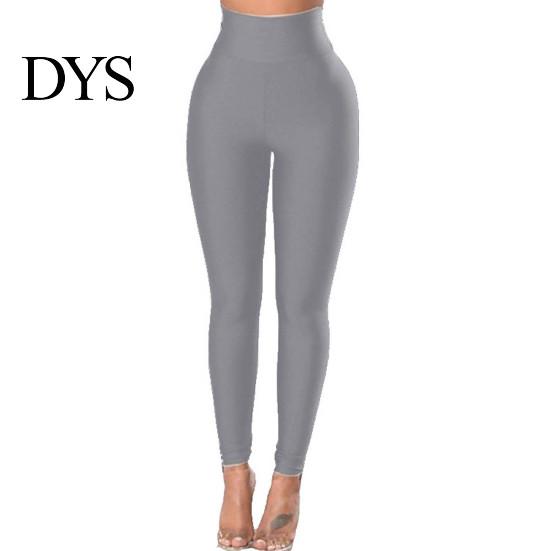 Running Pants Women Yoga Solid Color Hip Lift Skinny High Stretch Trousers Spring Gym Autumn Slim Fit Seamless Fitness Ankle Length Leggings