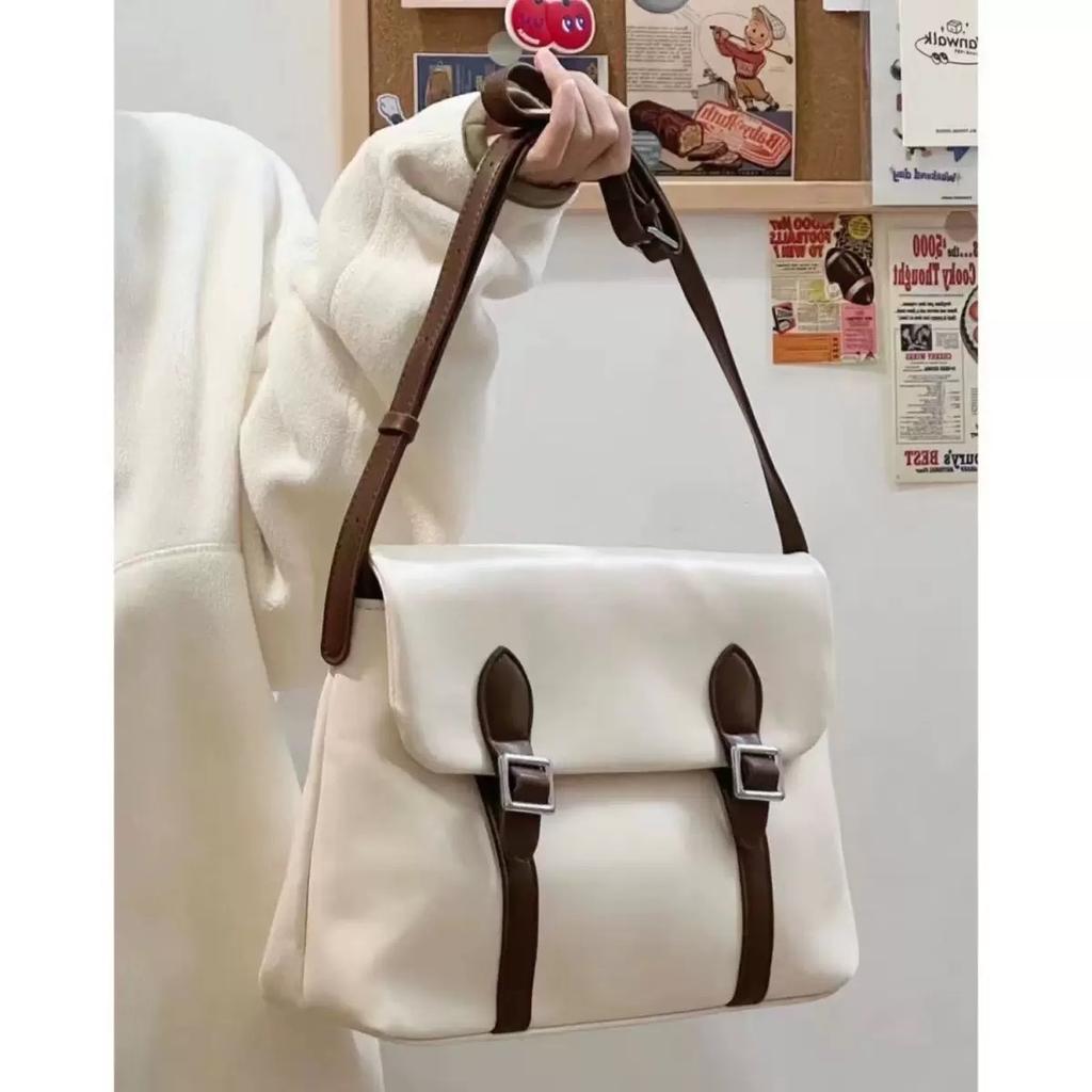 Vintage Women's Shoulder Bag Large Capacity Ladies Tote Purse Handbags Pu Leather Female Messenger Bags College Girls Book bags