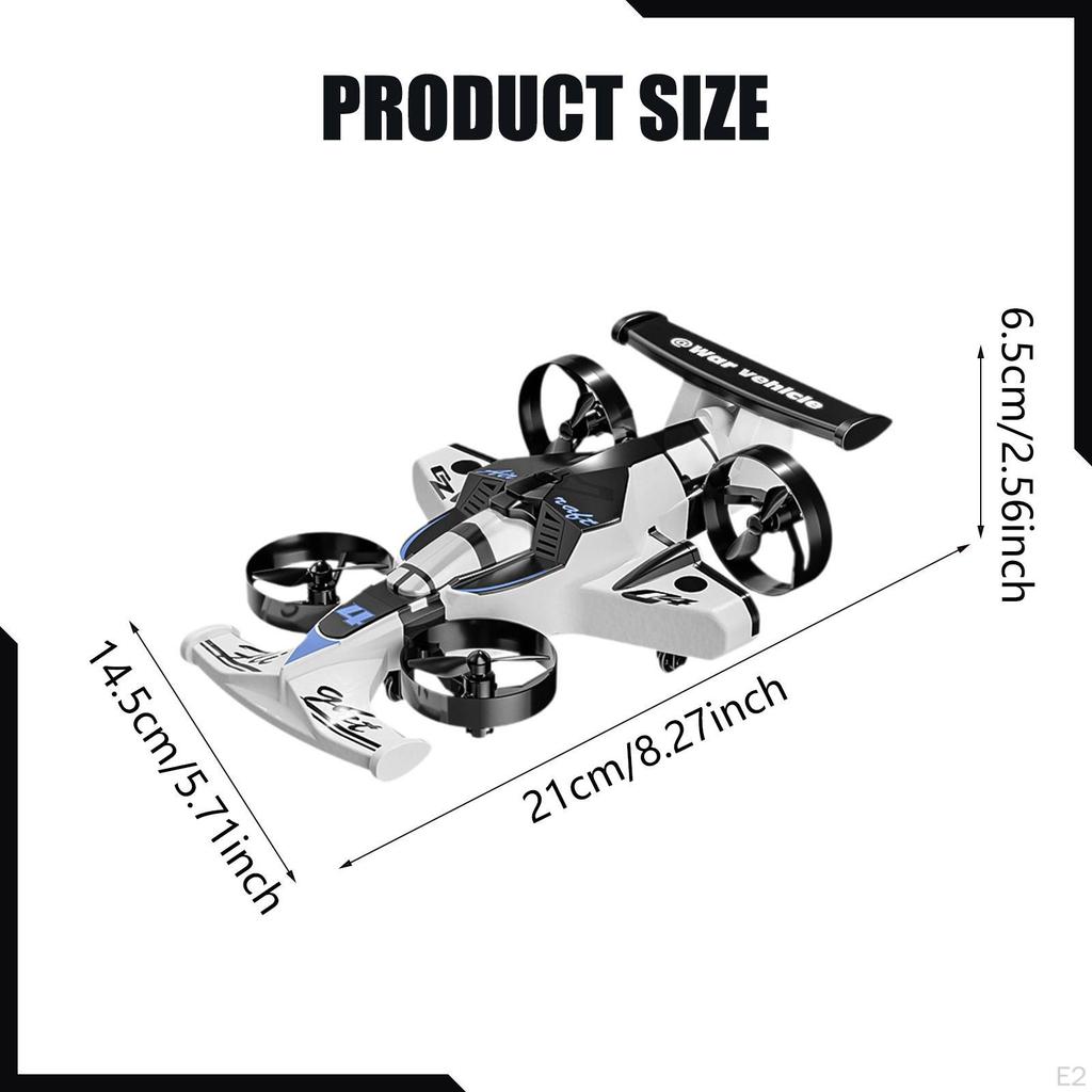 RC Quadcopter Electric Aircraft Headless Mode 2in1 Mini Drone Car Children Toy for Adult Boys