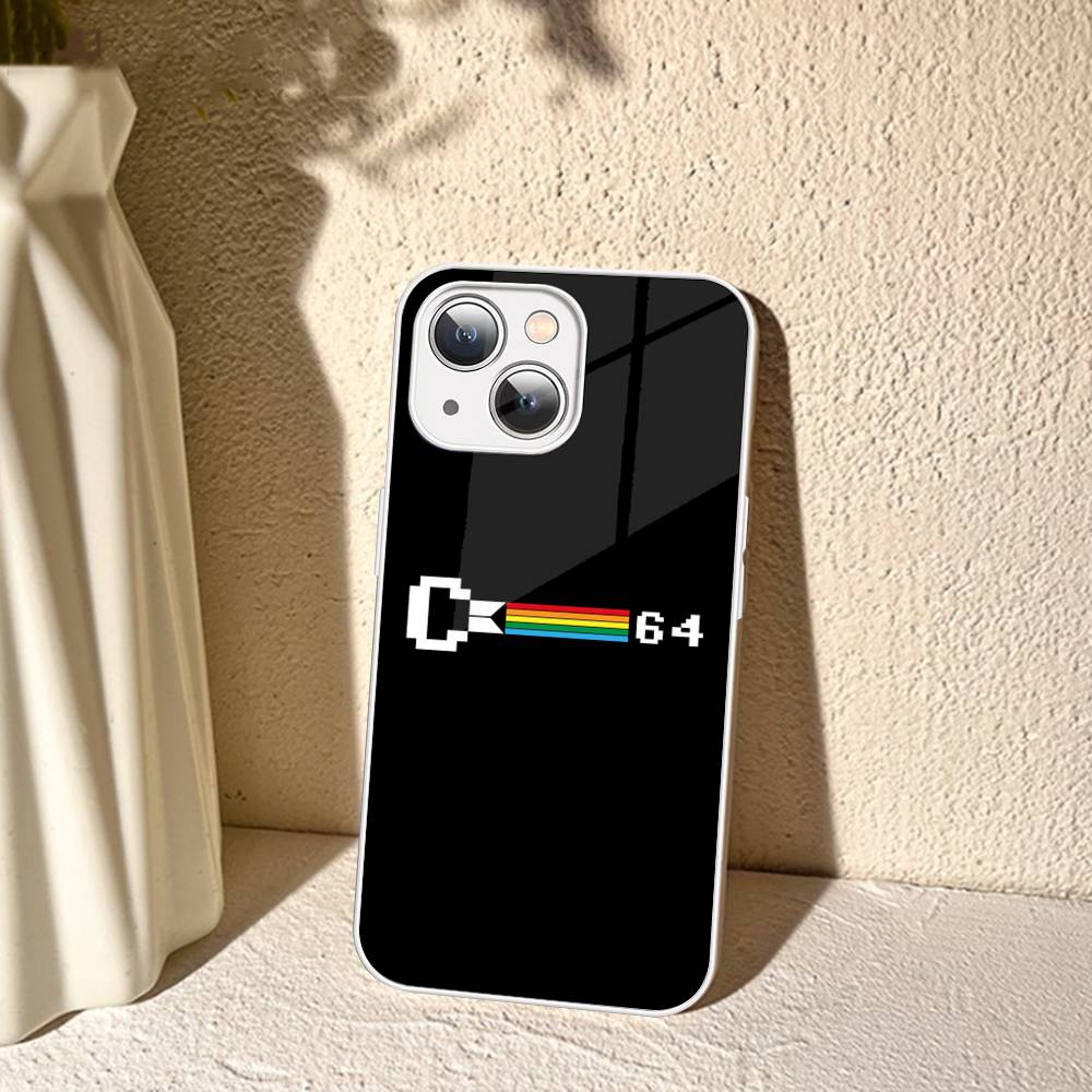 

C-Commodore 64 Tempered Glass For Iphone 14 13 12 11 Pro Mini XS MAX 14Plus X XS XR Cover iphone 12pro max