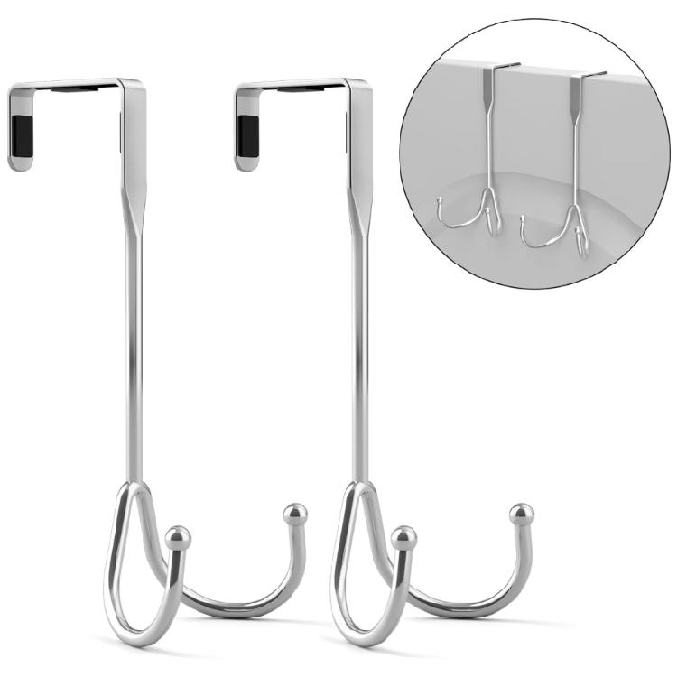 Stainless Steel Hanger For Jackets Scarves Practical Over The Door Hooks For Organizing Clothes Accessories