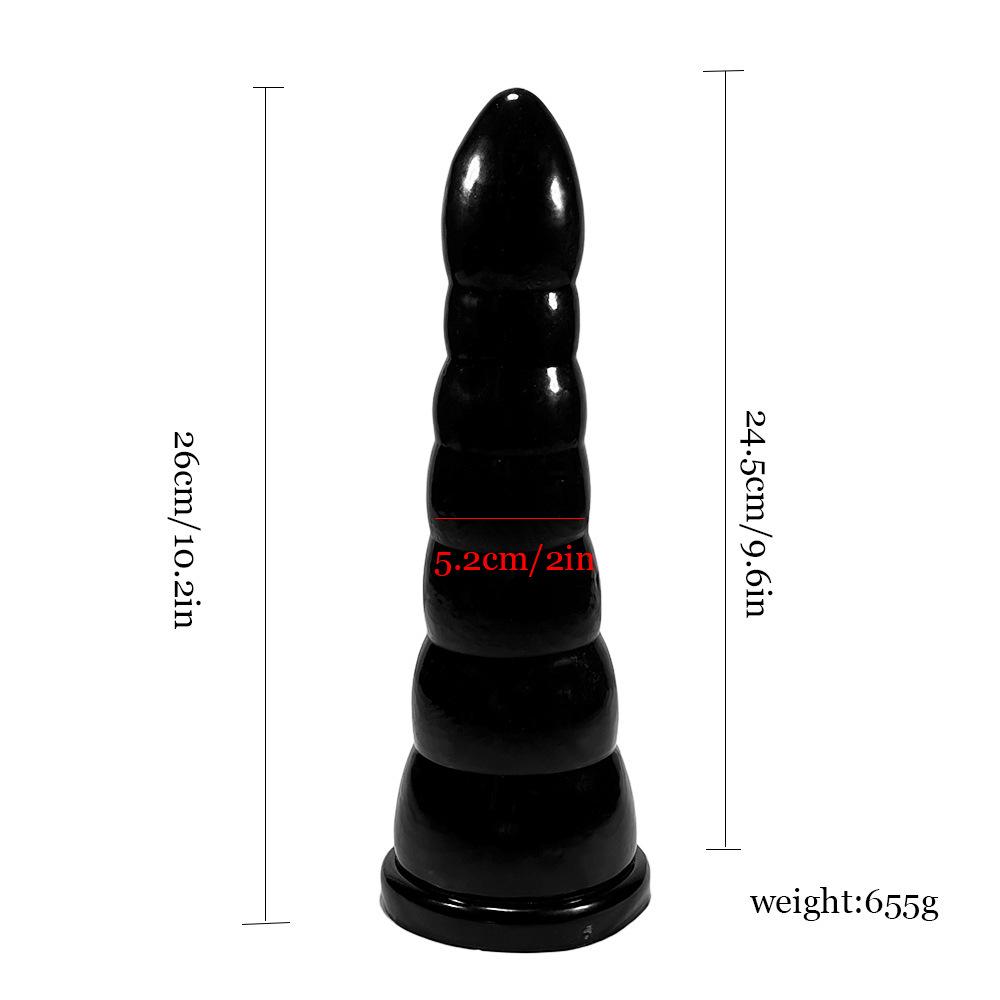 Extra Large Realistic Bamboo Shoot Anal Plug with Threaded Design for Male Stimulation