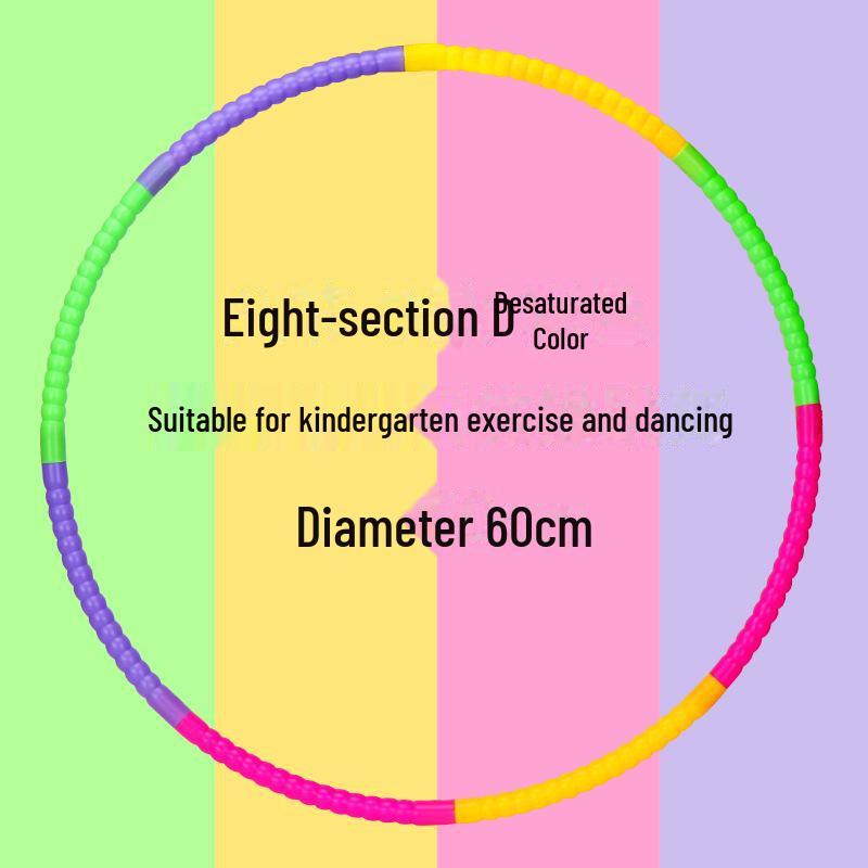 Detachable Plastic Hula Hoop for Young Children: Ideal for Beginners, Girls Ages 3-10, Kindergarten & Primary School.