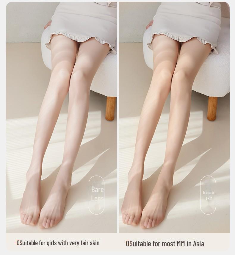 Damen Sheer Schwarze Seidenstrumpfhose - Laufmaschensicher, Bare Leg, Sexy Sommerstrümpfe