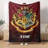Custom Name Gryffindor Pride Loyalty blanket for Couch & Bed, Plush Cozy Fuzzy Blanket Super Soft & Warm Blankets for Fall and Winter. 090896