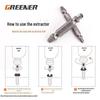 Green Forest Double-Head Wire & Screw Extractor Tool