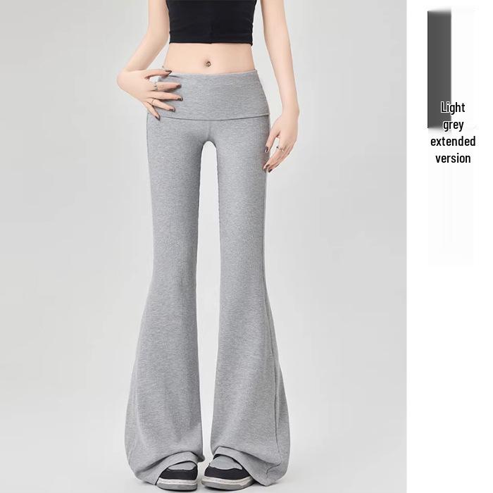 

2026 Spring Maternity Flared Pants: Slimming, Elastic, No Belly Support, Postpartum Wear M