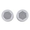 2Pcs Round Vent Cover White Rustproof Rugged Versatile Air Vent Mesh Hole Cover for Home Closet