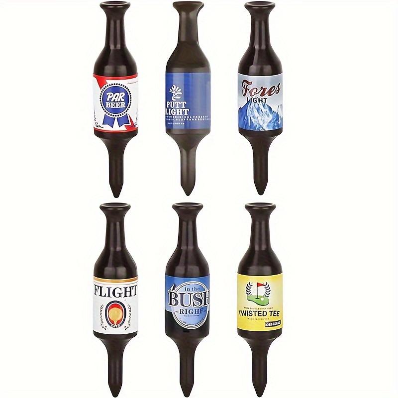 

6 шт. Шипы для гольфа в виде пивных бутылок, Прочные и перерабатываемые аксессуары для гольфа, Забавные подарки для гольфистов