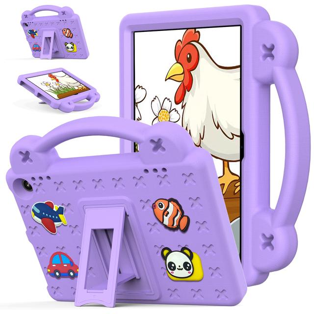 

EVA Cute Bear Kids Case Universal For Amazon Fire HD 8 Plus 2024 2022 2020 8.0 inch With Hand Holder Kickstand Cover Shockproof Fire HD 8 2024