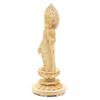 special Buddhist statue Seikannon inches height 23 width 9 depth carved cypress wood with a jeweled halo and round base 8114 Kurita's [Bodhisattva]