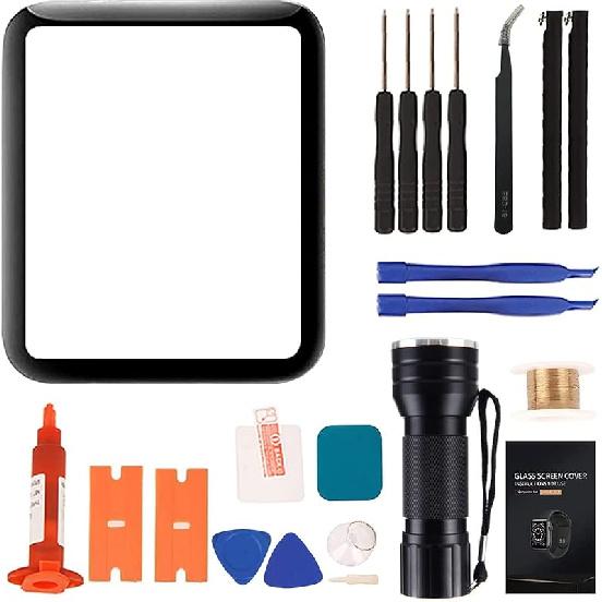 Compatible with Apple Watch Series 4 44mm Screen Replacement - Front LCD Glass Lens Replacement Repair Kit & Watch Glass Repair(No LCD Screen and