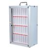 Aluminum Alloy Storage Locker Wall-Mounted Cell Phones Locker Storage Cabinet with Handle and Safety Lock for Office Classroom