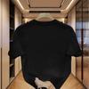 Polyester Short Sleeve Tee Relaxed Fit Breathable Beach Vacation Top