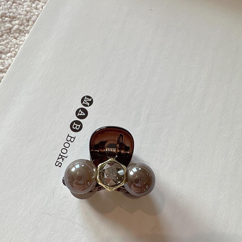 

Слишком маленький стразовый бант K9 Маленький зажим-краб Ретро Премиальная стразовая заколка для волос Челка с мелкими волосками на лбу