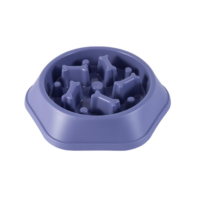 Pet Slow Food Bowl Cat/Dog Large Capacity Food Bowl To Relieve Anxiety, Anti-Choking, Non-Slip and Anti-Overturning Colored Bowl