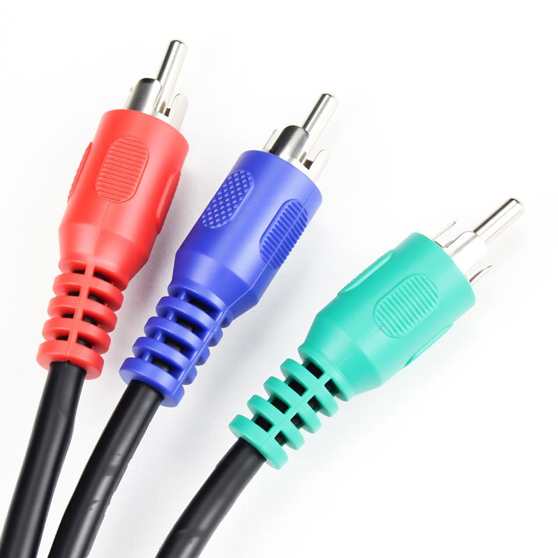 Component Video Cable 3-RCA Male to 3-RCA Male RGB Ypbpr Component Video Cable for Samsung LG Sony HDTV DVD STB 5