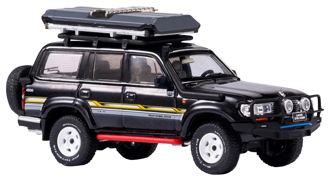 

KENGFAI Land Cruiser Жемчужно-черный багажник на крышу готовое изделие 1/64