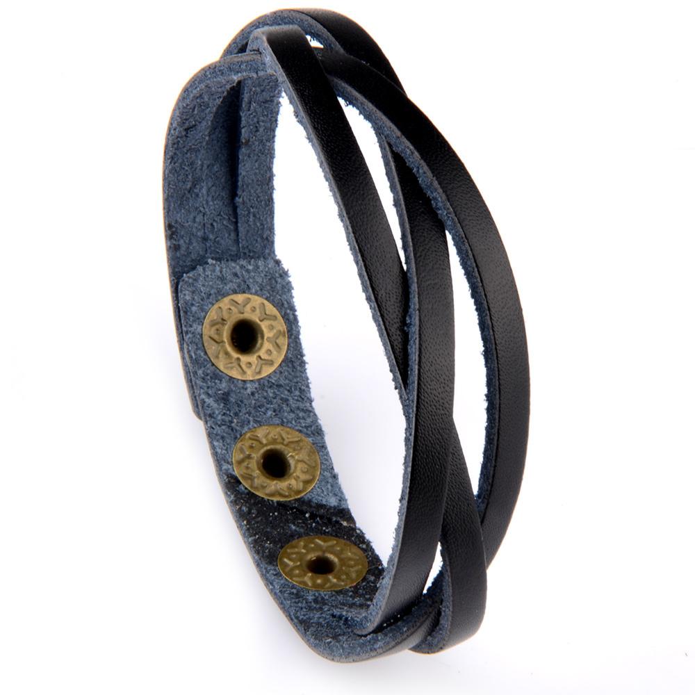 Chanfar Heiße Verkäufe Retro Lederarmband Verstellbares Armband für Damen und Herren Einfacher Stil Schmuck