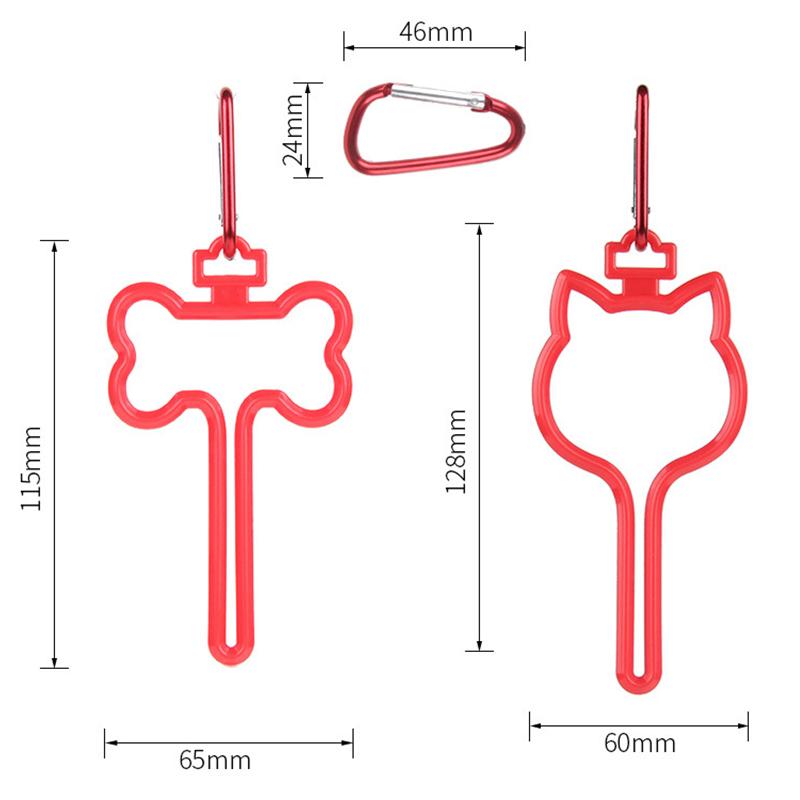Hands Free Dog Poop Bag Holder Waste Bag Carrier Clip for Leash Easy Use Doggy Leash Bag Carrier Walking The Dog Easily