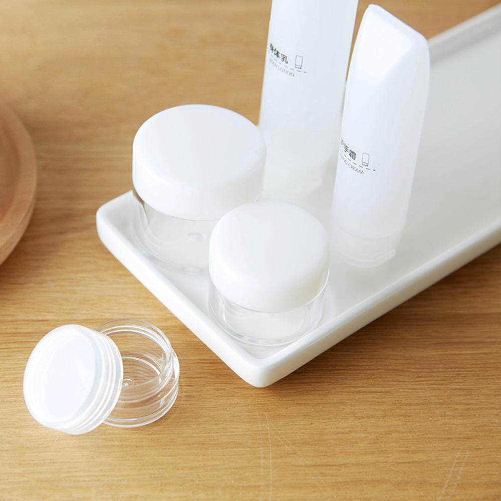 Countertop Ceramic White Rectangular Sink Organizer Storage Plate Storage Holder Vanity Tray