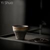 Retro Chinese Style Teacup Kung Fu Single Cup Tea Tasting Cup Master Cup Household Ceramic Coarse Pottery Teacup