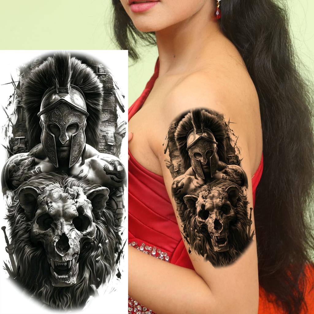 1 Sheet Fashion Dragon Temporary Tattoos For Men Adults Women Forearm Arm Leg Waist Tattoo Sleeve Sticker Disposable Decoration