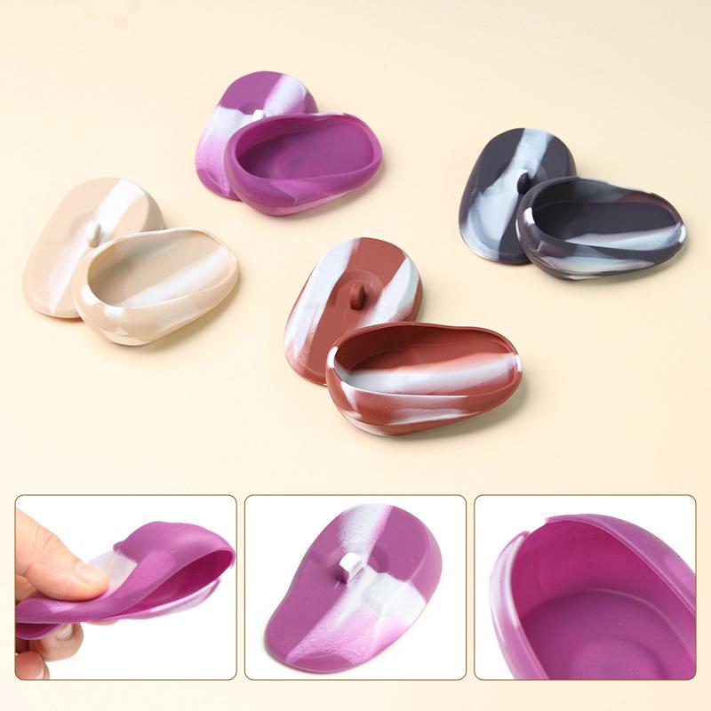 1Pair Silicone Ear Cover Hair Coloring Dyeing Ear Protector Waterproof Shower Ear Shield Earmuffs Caps Salon Hairdressing