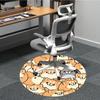 1pc Dogs Cute Office Round Area Rug, Indoor Mat Suitable For Office, Under Office Chairs Bedroom Living Room Home Decor, Room Deco173