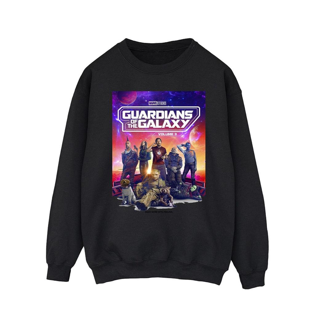 Guardians Of The Galaxy Band 3 Herren Filmplakat Sweatshirt