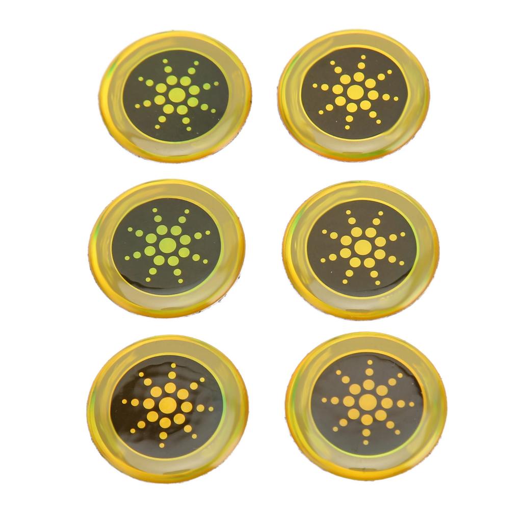 6pcs Phone Protection Sticker 2.8cm Diameter Effective Flashing Phone Blocker Stickers for Cell Phone Laptop Computer