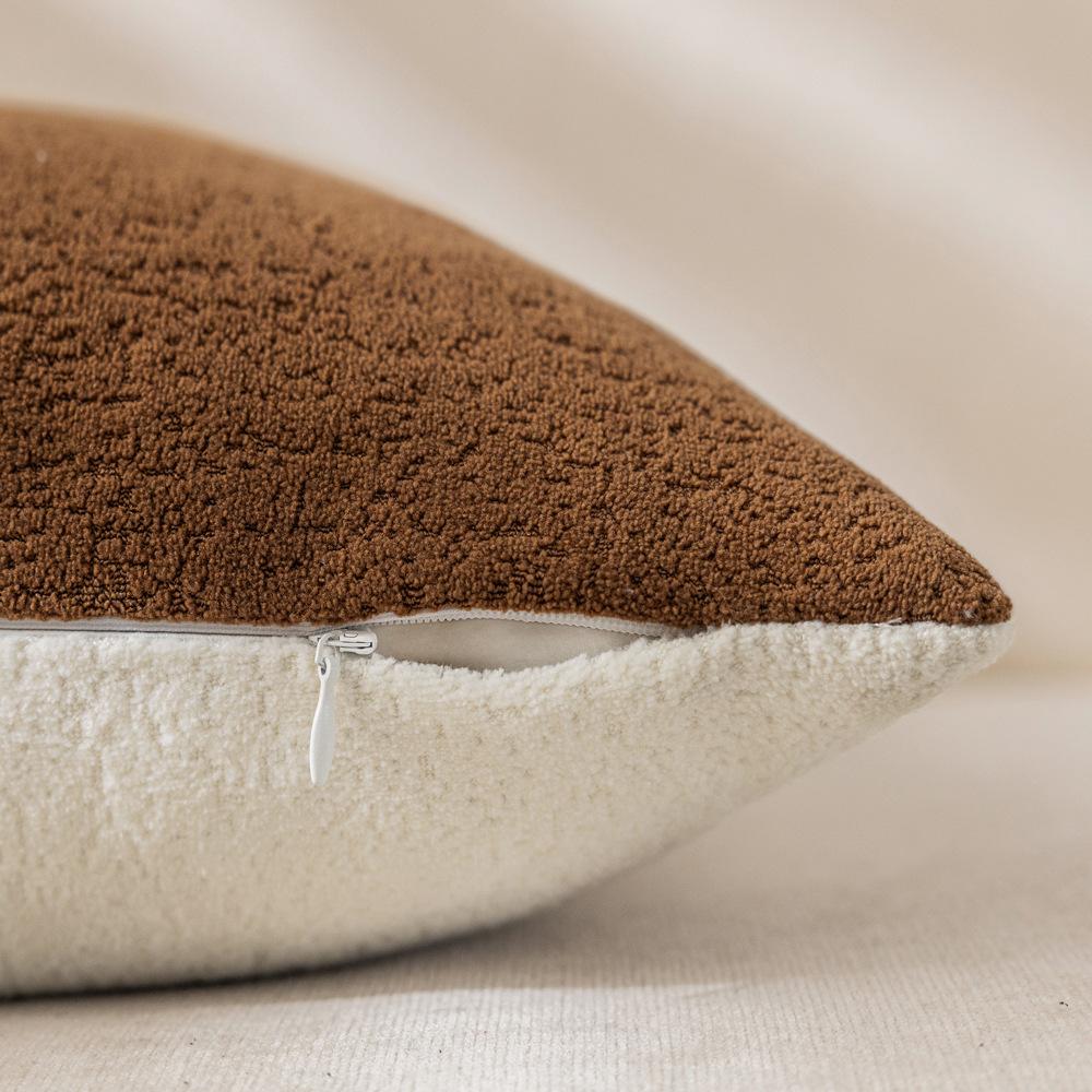 Boho Style Contrast Pillow Living Room Sofa Soft Cloud Velvet Cushion Pillow Model Room Decoration