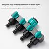 Faucet four-way shunt with switch four-way valve nozzle quick plug connector one in four out water shunt