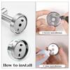 Stainless Steel Towel Rack Mounting Hardware Set, Wall Mount Replacement Accessories Bathroom Storage Rack Accessories