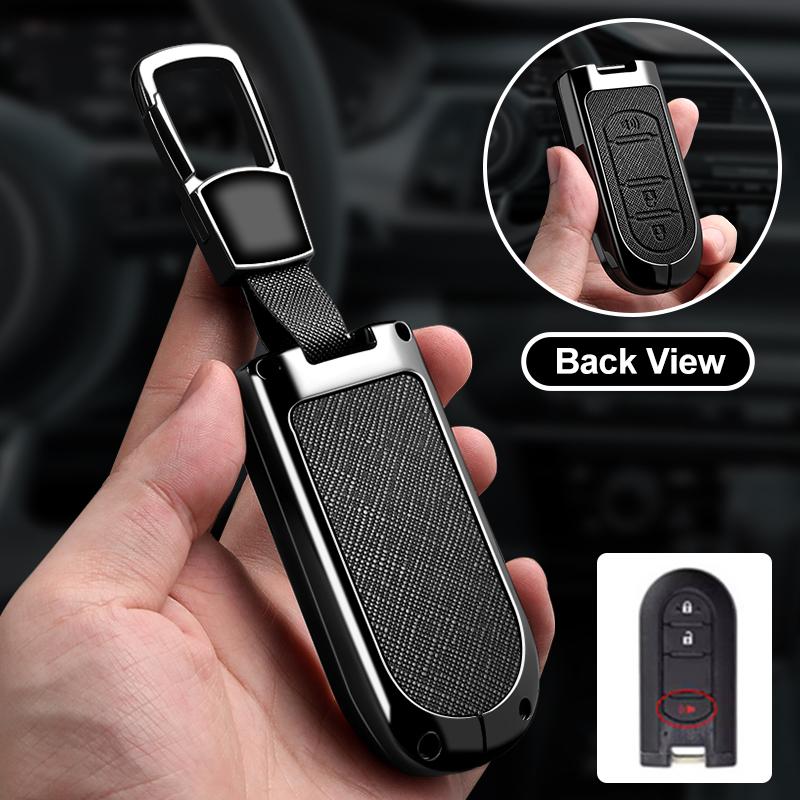 Metal Car Key Case Cover Shell Fob For Toyota Roomy Tank Passo Roomie For Daihatsu La600S La610S La150S Canvas Tanto Move