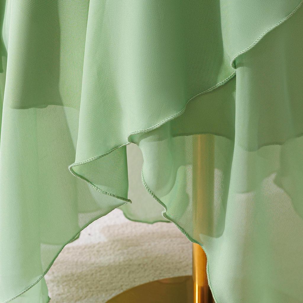 Elegantes Chiffon-Abendkleid mit Spaghettiträgern für Kinder