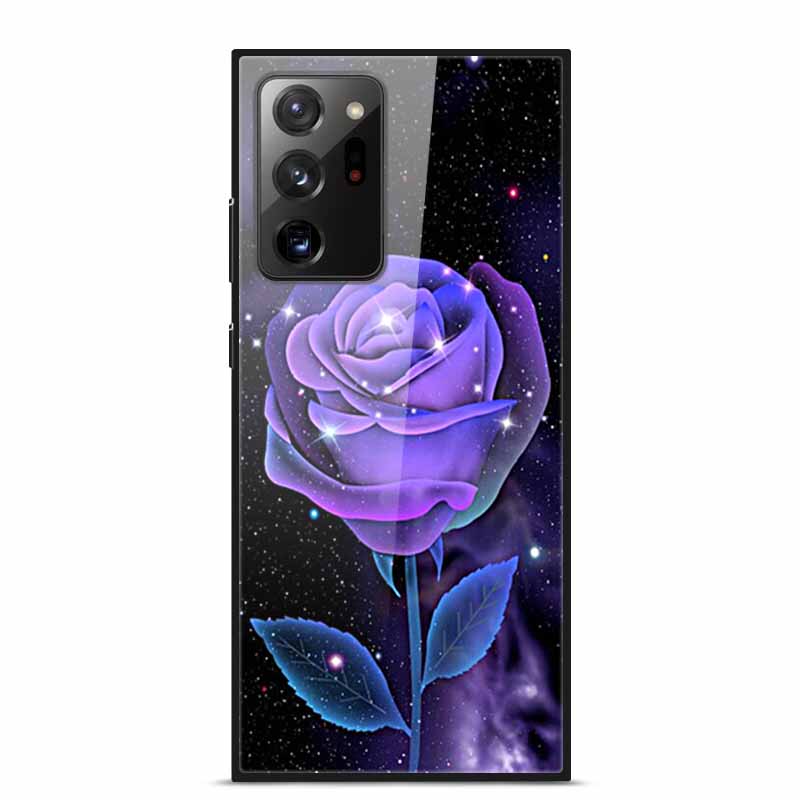 Glass Back Cover For Samsung Note 20 Ultra Case Tempered Glass Case For Samsung Galaxy S21 Ultra Case S 21 Note20 Ultra Funda