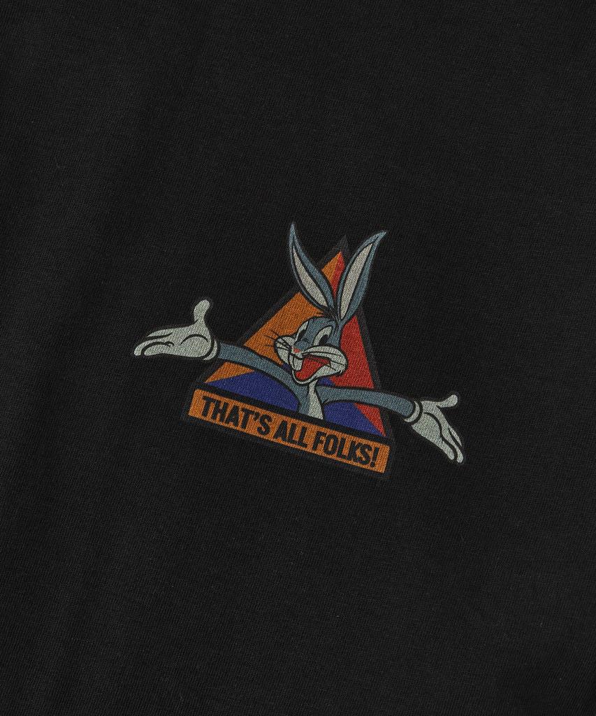 OUTSTANDING [Looney Tunes] Half Sleeve Tee(Bugs Bunny)_Black