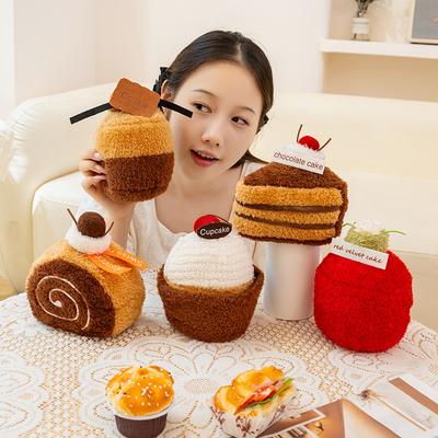 Creative Dessert Plush Toy Pendant Rubber Rabbit Afternoon Tea Series Bag Pendant Keychain Doll